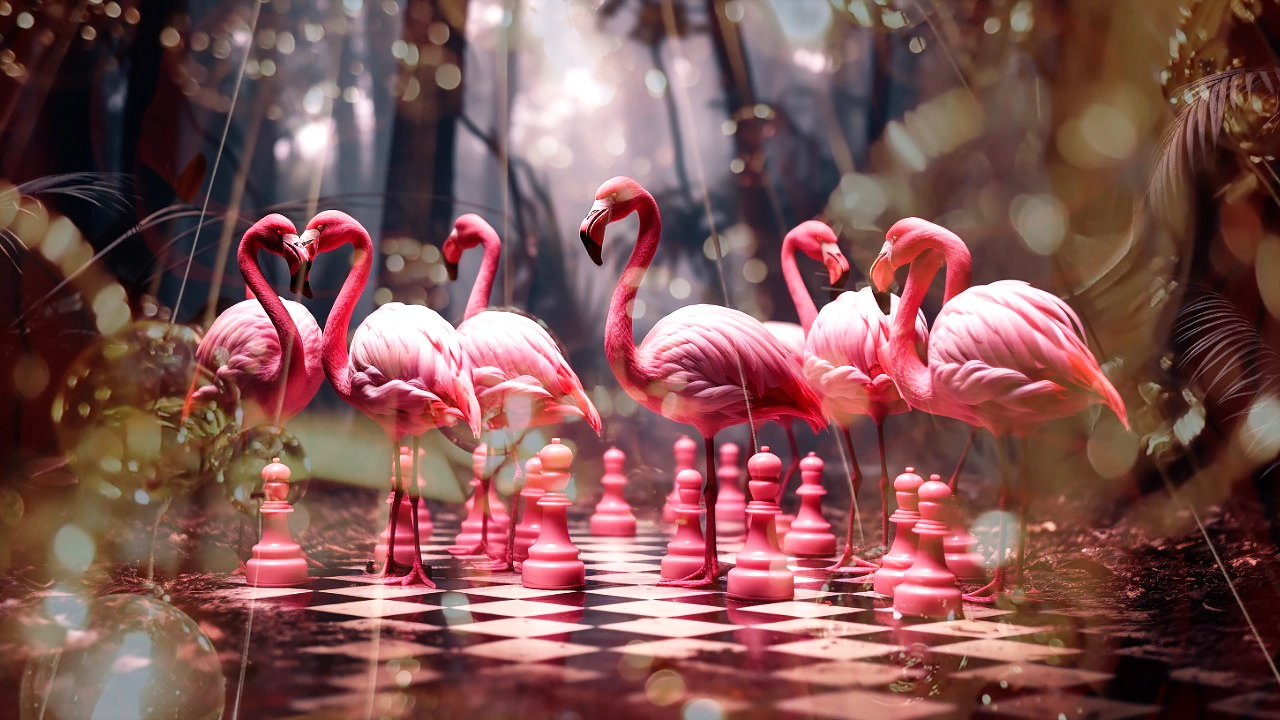Pink Flamingos Wonderland